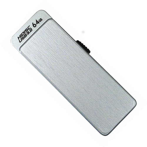 HIDISC USB 3.0 フラッシュドライブ 64GB スライド式