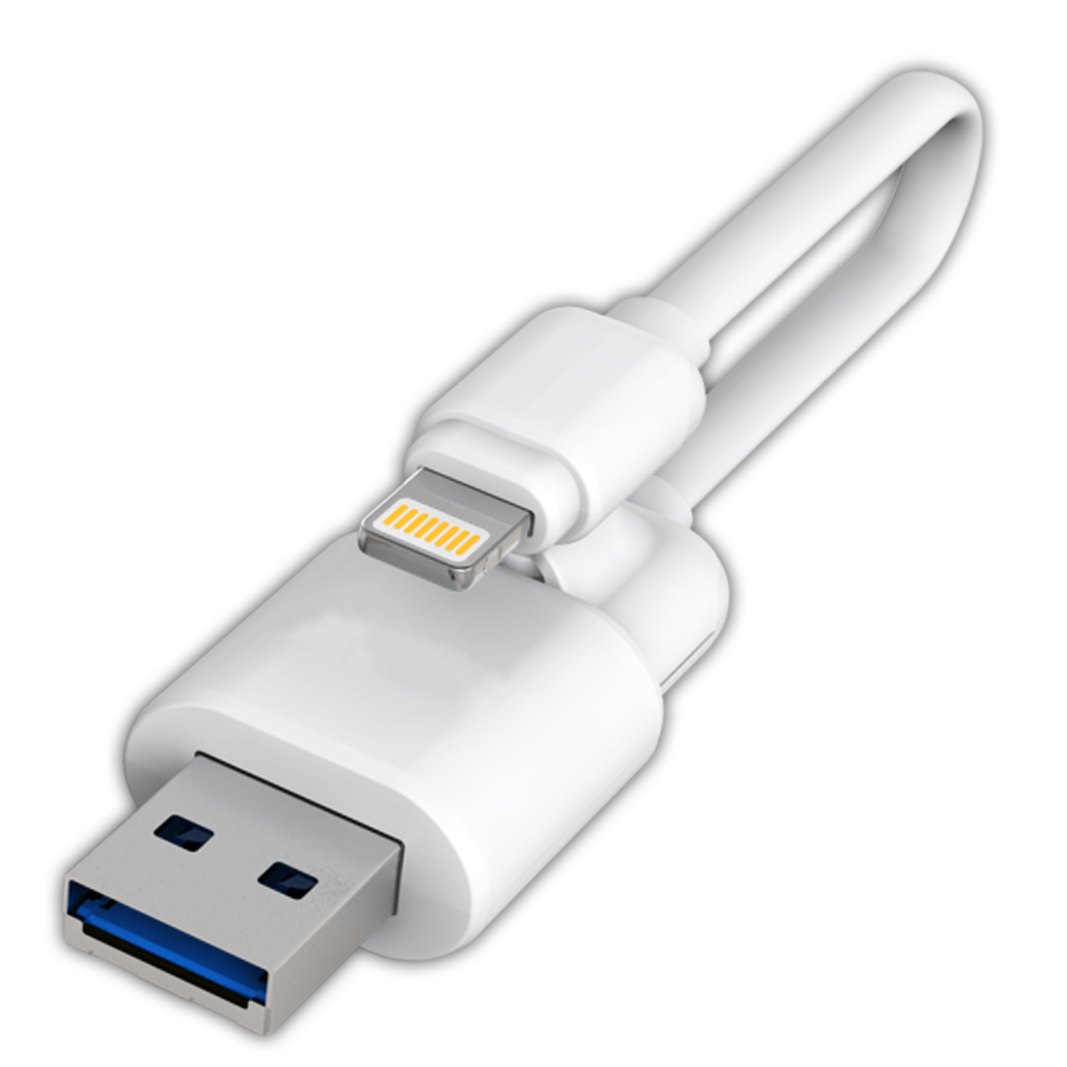 スマホ対応USBメモリ　HIDISC Lightning USB 3.0 フラッシュドライブ ケーブルタイプ