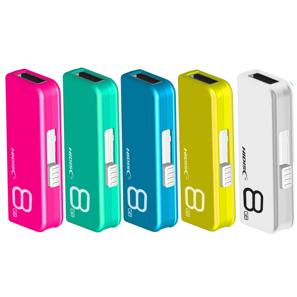 USB 2.0 フラッシュドライブ 8GB スライド式 カラーバリエーション | HIDISC 株式会社磁気研究所