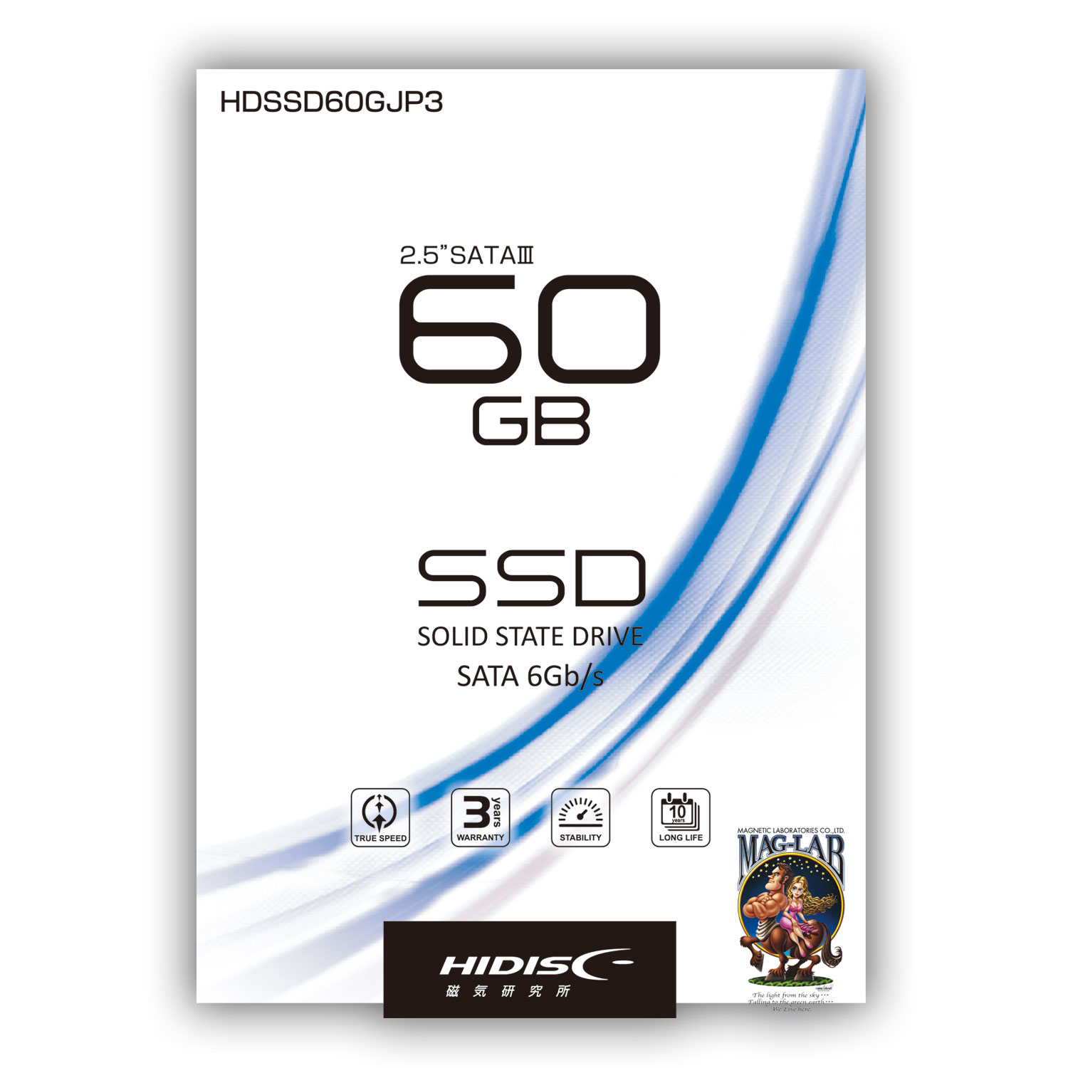 HIDISC 2.5inch SATA SSD 256GB HDSSD256GJP3  HIDISC 株式会社磁気研究所