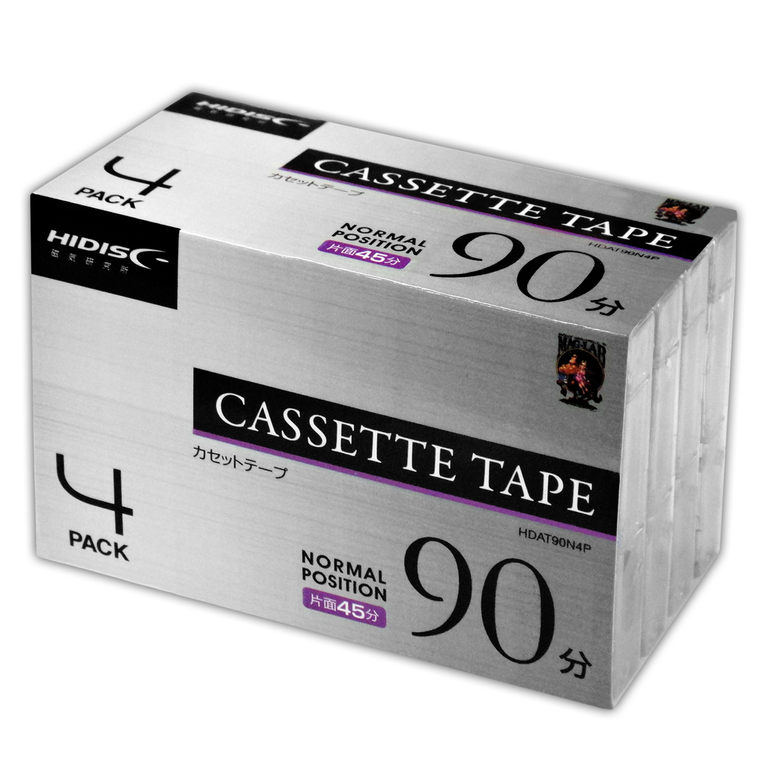 カセットテープ ノーマルポジション 60分 4巻 | HIDISC 株式会社磁気研究所