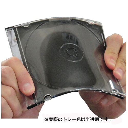 CD/DVD タフケース 1枚収納 5mmスリムケース 10個 ML-CD05SPP10PCR