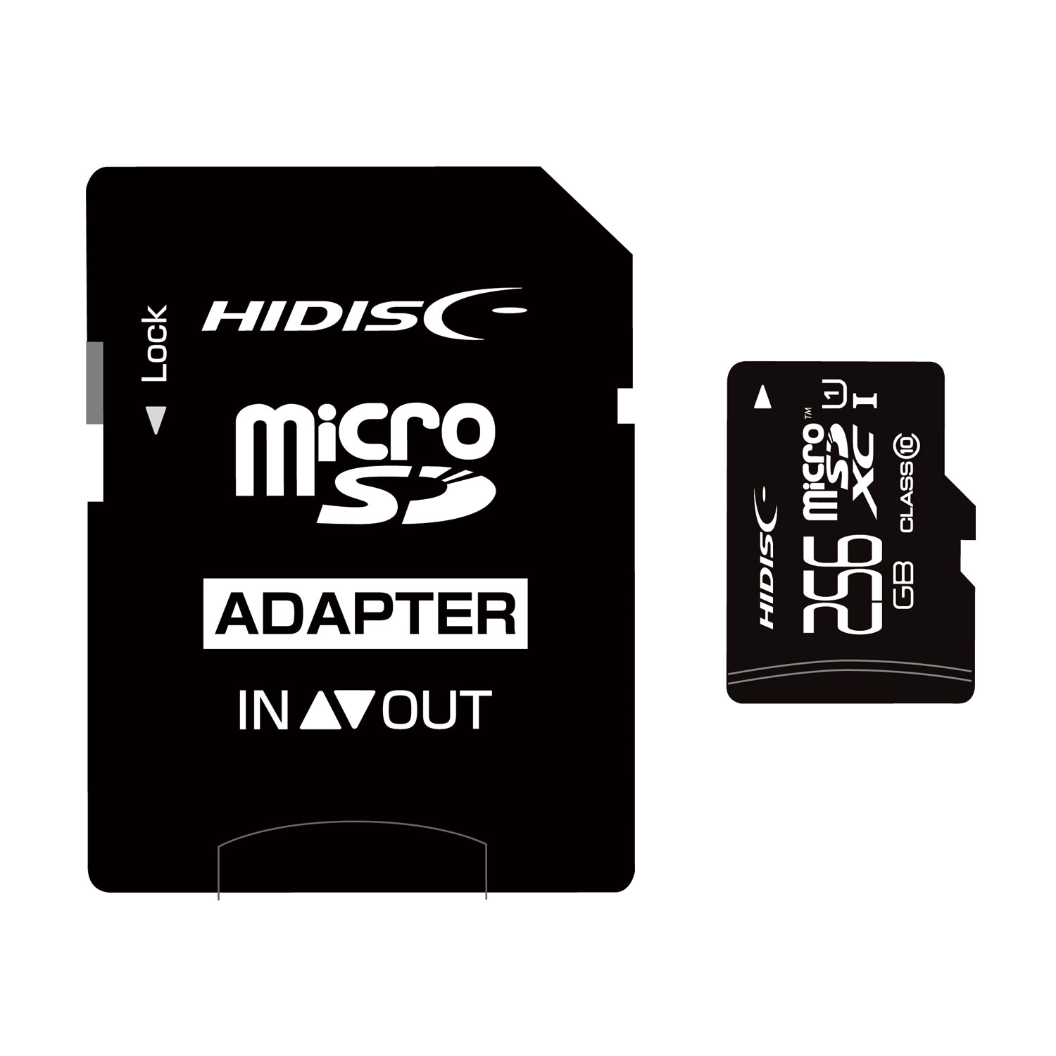 HIDISC microSDXCカード 256GB CLASS10 UHS-1対応  SD変換アダプタ付き