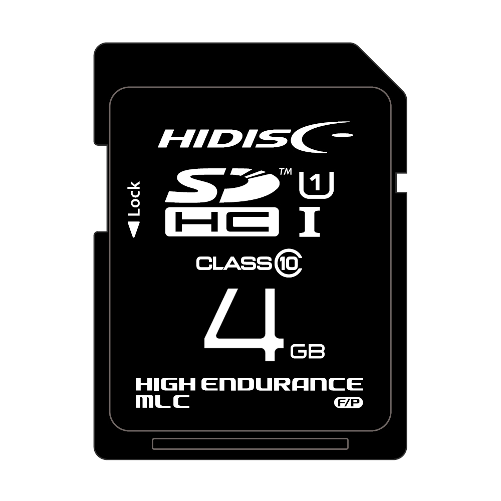 HIDISC MLC採用高耐久SDメモリーカード KIOXIAチップ採用 HDSDHC4GMLPJP3