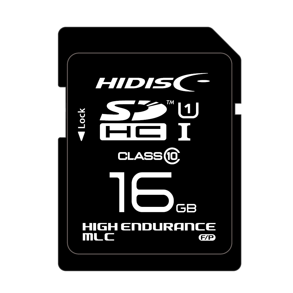 HIDISC MLC採用高耐久SDメモリーカード KIOXIAチップ採用 HDSDHC16GMLPJP3