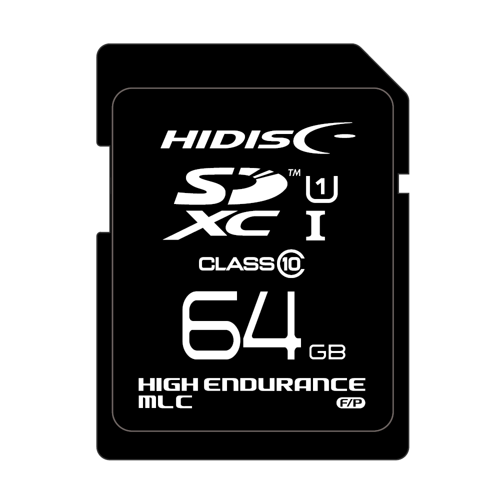 HIDISC MLC採用高耐久SDメモリーカード TOSHIBAチップ採用 HDSDXC64GMLPJP3