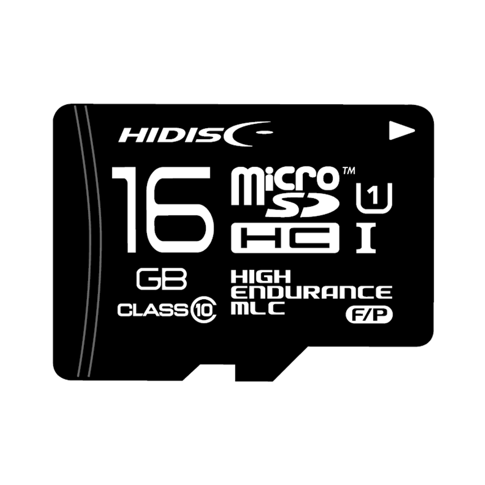 HIDISC MLC採用高耐久 microSDHCカード KIOXIAチップ採用 HDMCSDHC16GMLPJP3