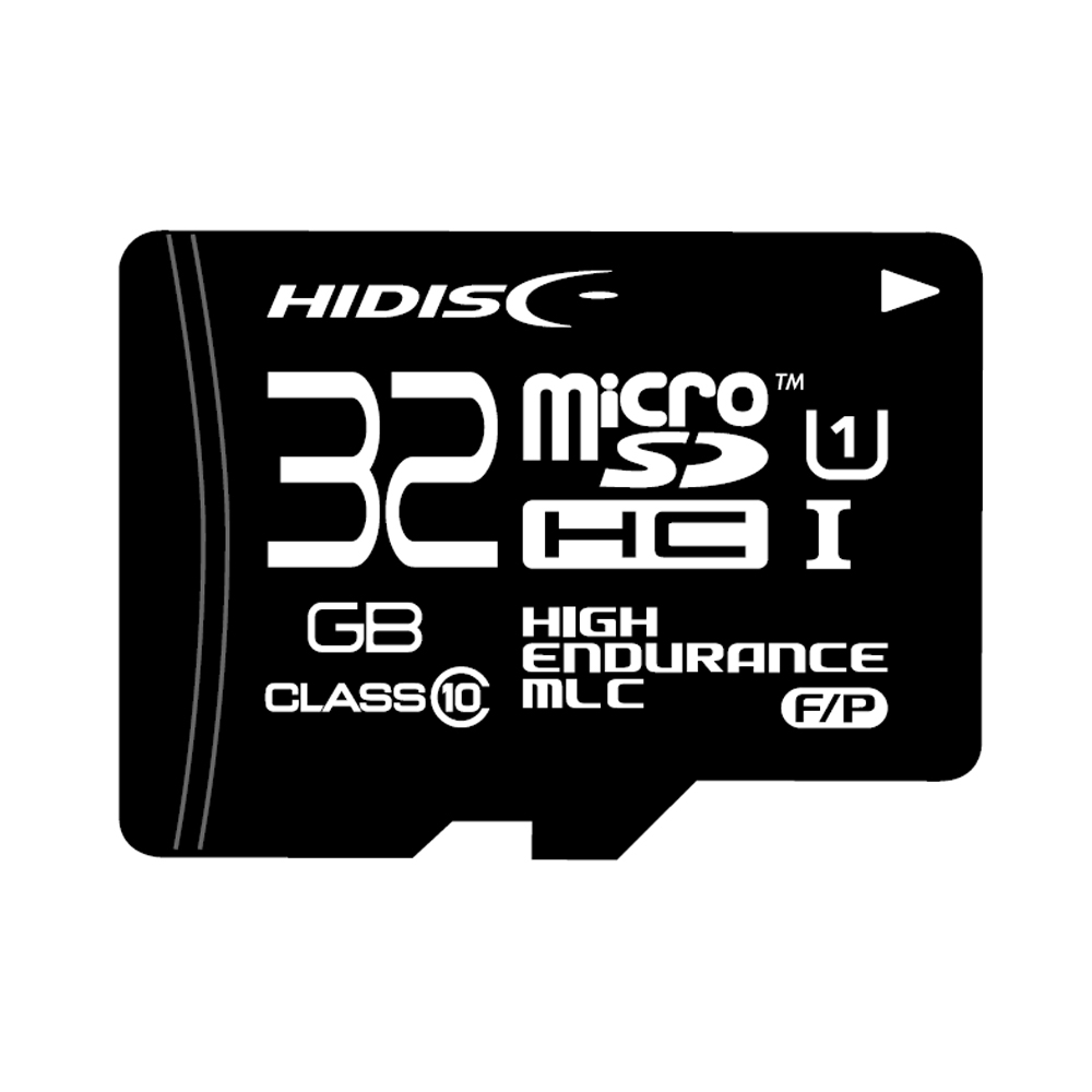 HIDISC MLC採用高耐久 microSDHCカード KIOXIAチップ採用 HDMCSDHC32GMLPJP3