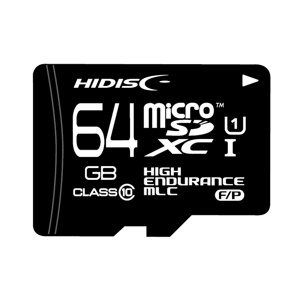 HIDISC MLC採用高耐久microSDHCカード KIOXIAチップ採用 HDMCSDXC64GMLPJP3