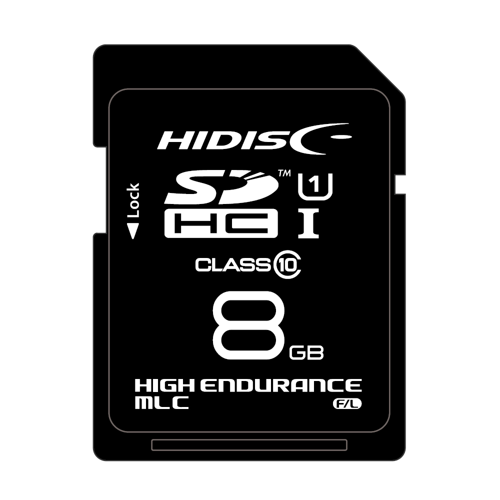 HIDISC MLC採用高耐久SDメモリーカード Hynix, Samsungチップ採用 HDSDHC8GMLLJP3