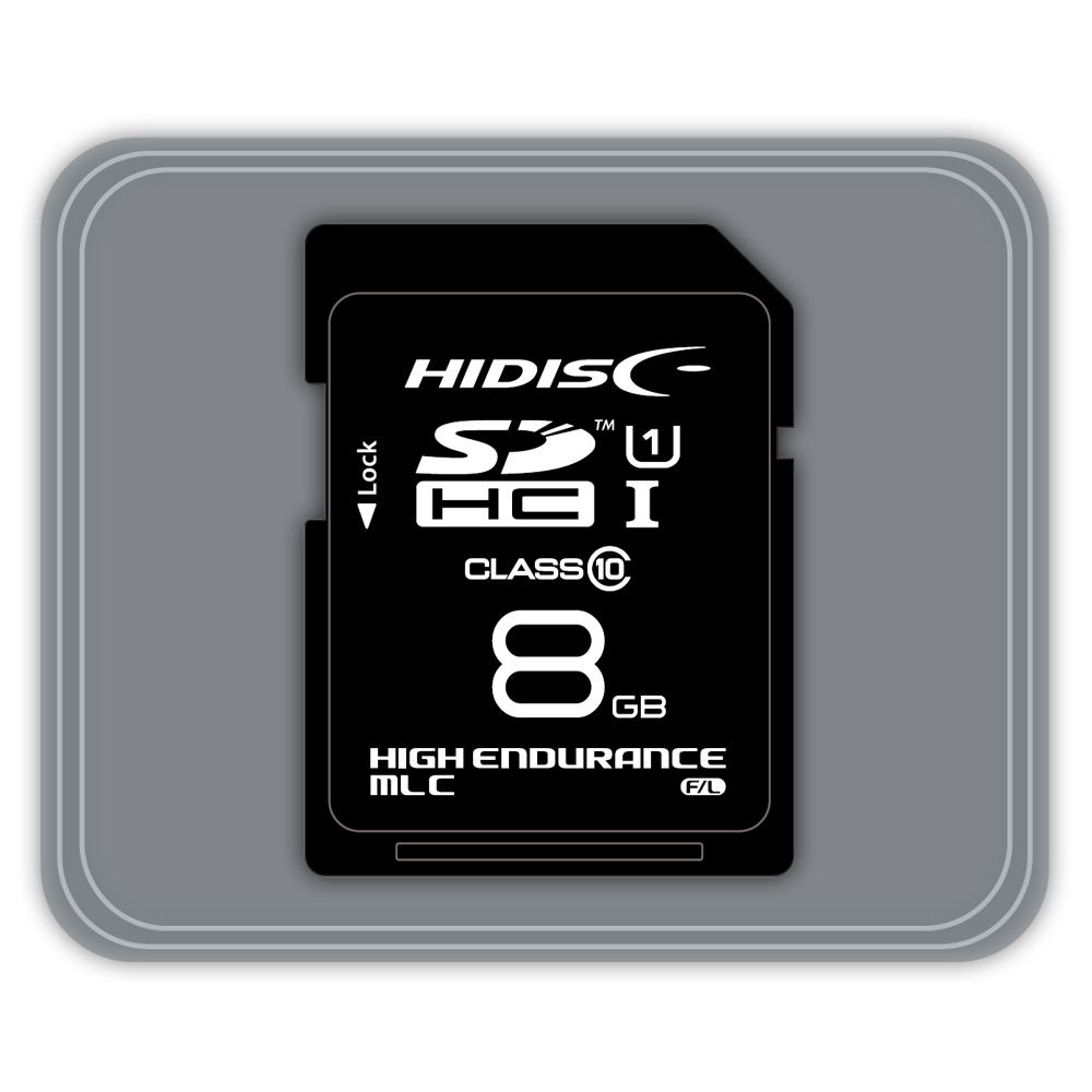 HIDISC MLC採用高耐久SDメモリーカード Hynix, Samsungチップ採用