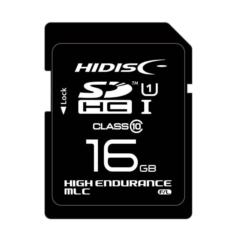 HIDISC MLC採用高耐久SDメモリーカード Hynix, Samsungチップ採用 HDSDHC16GMLLJP3