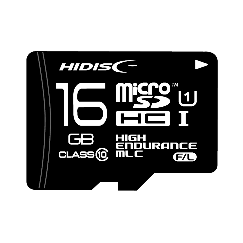 HIDISC MLC採用高耐久microSDHCカード Hynix, Samsungチップ採用 HDMCSDHC16GMLLJP3