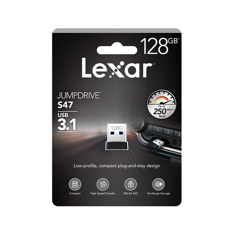 最大読込速度：250MB/秒 Lexar USB 3.1 Jump Drive S47 USBフラッシュ 