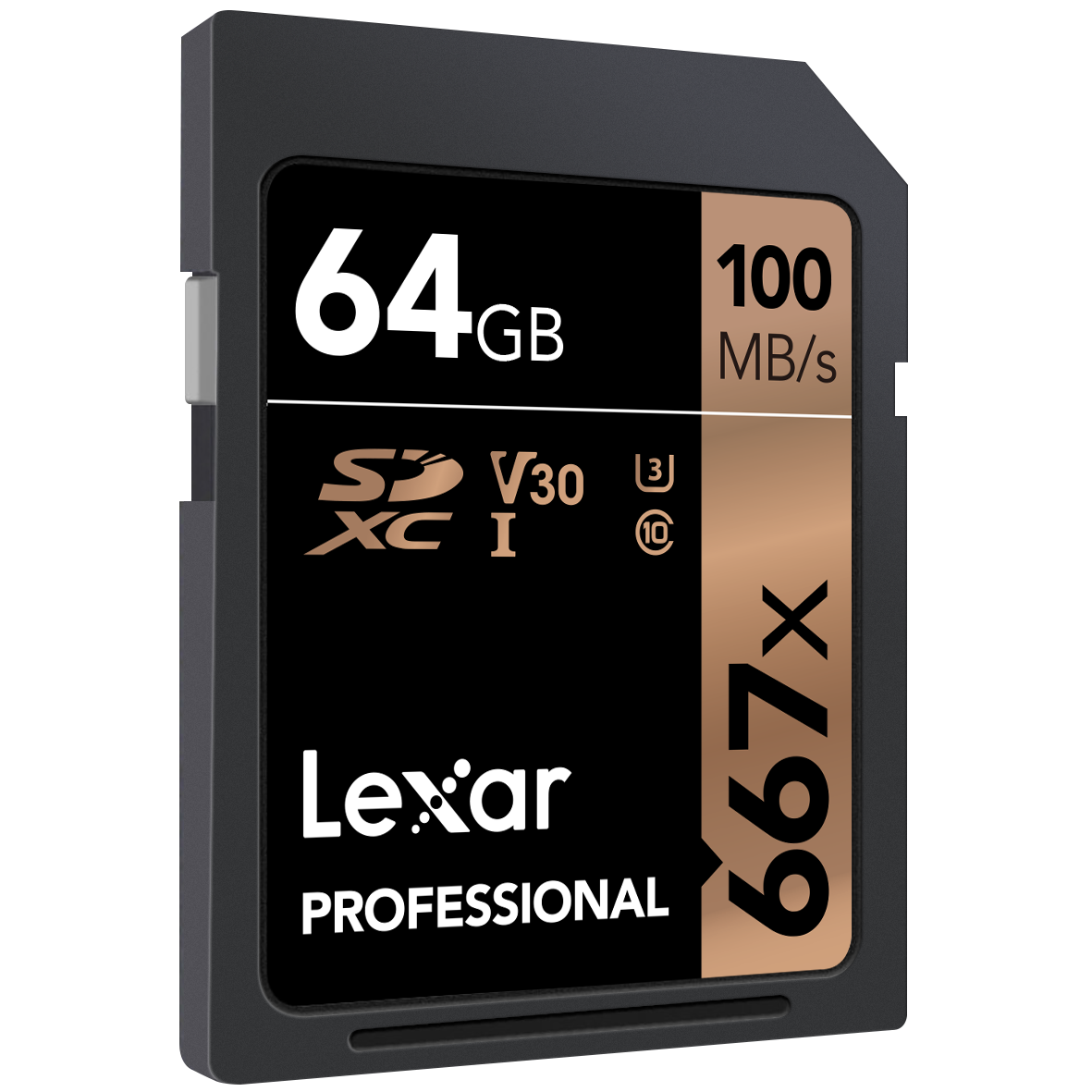 Lexar 最大読込速度：100MB/S　SDXCカード 64GB CLASS10 UHS-I Speed class3対応