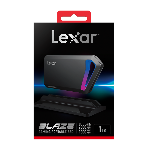 Lexar 最大読込速度：2000MB/S 最大書込速度：1900MB/S SL660 BLAZE ゲーミング ポータブル SSD 1TB