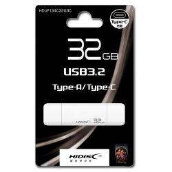 HIDISC USB3.2 Gen2 Type-C メモリ Type-Aコネクタ搭載 HDUF134C32G3C | HIDISC 株式会社磁気研究所