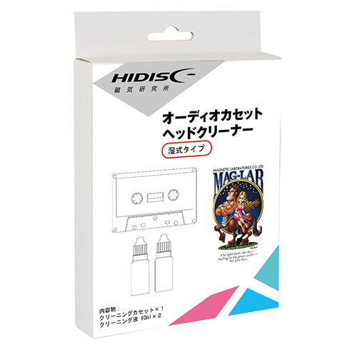 HIDISC オーディオカセットヘッドクリーナー（湿式タイプ）HDATCL10ML2
