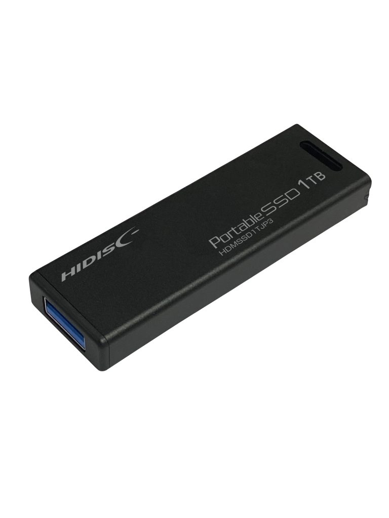 HIDISC USB3.2 Gen2対応データ/録画用 MiniStickポータブルSSD 1TB HDMSSD1TJP3R | HIDISC
