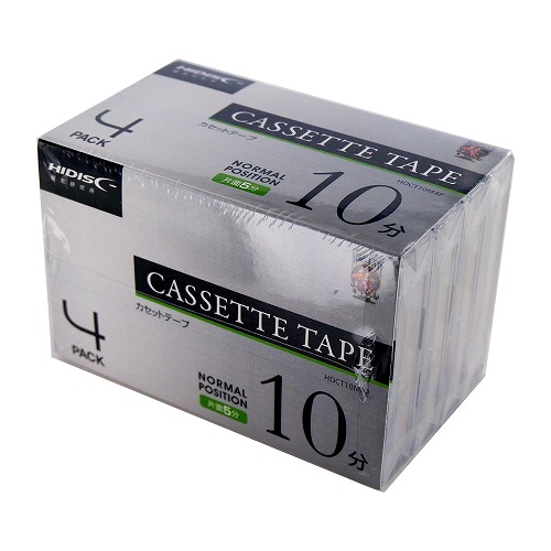 一般録音用カセットテープ10分4P　HDCT10M4P