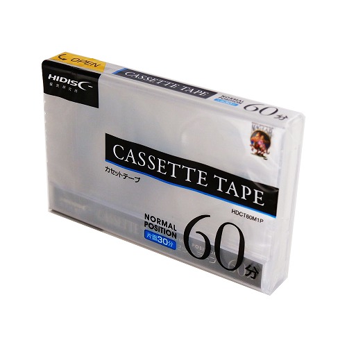 一般録音用カセットテープ60分1P　HDCT60M1P