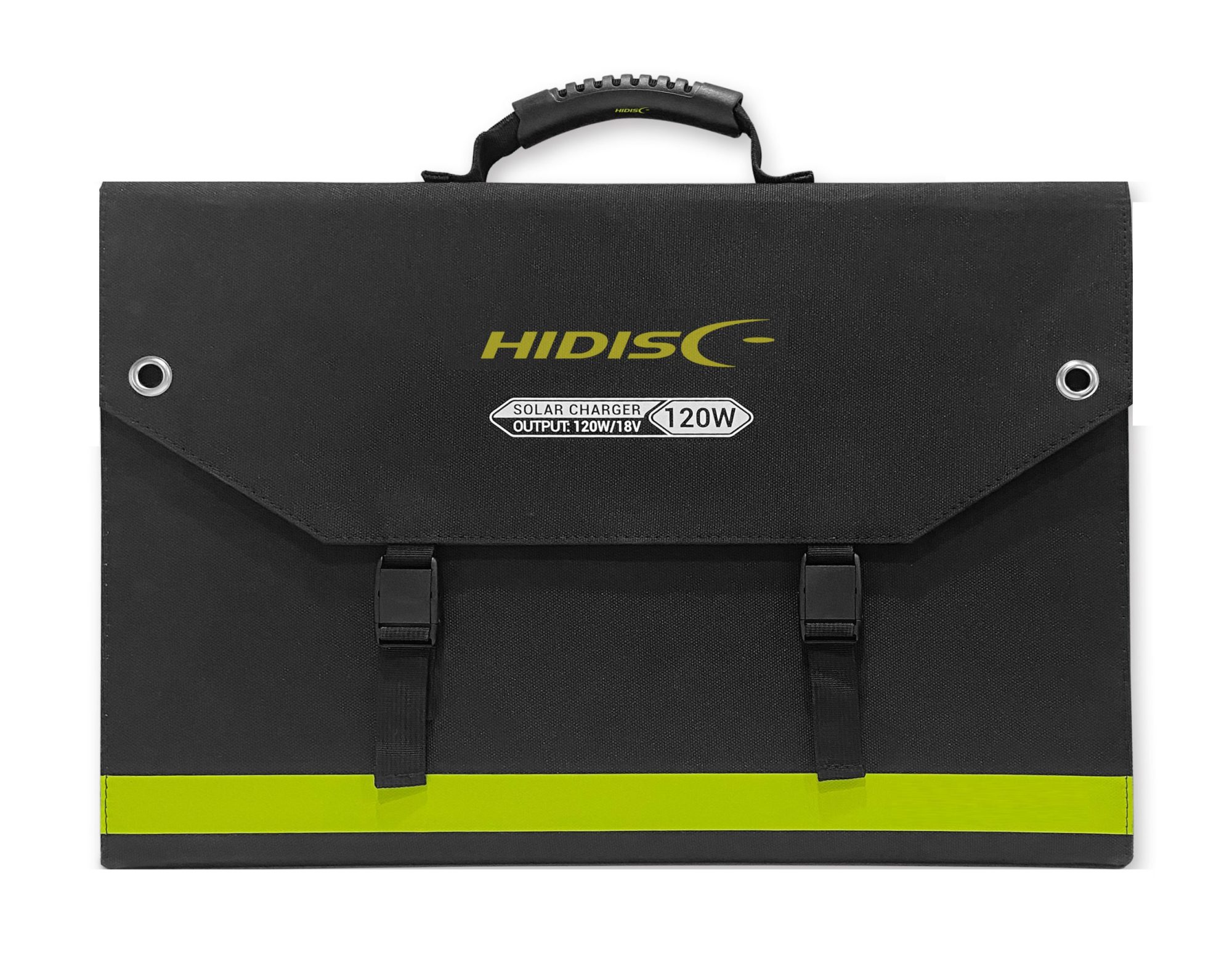 HIDISC 120W QC3.0, Type-C出力対応 フォルダプルソーラーパネル HDFSP120W