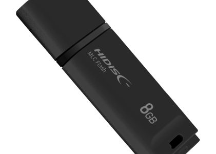 HIDISC USB2.0 フラッシュドライブ(MLC搭載)  8GB 黒 キャップ式　HDUF137CML8G