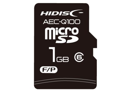 AEC-Q100対応 HIDISC 車載用途向けSLCチップ搭載 microSDカード 1GB