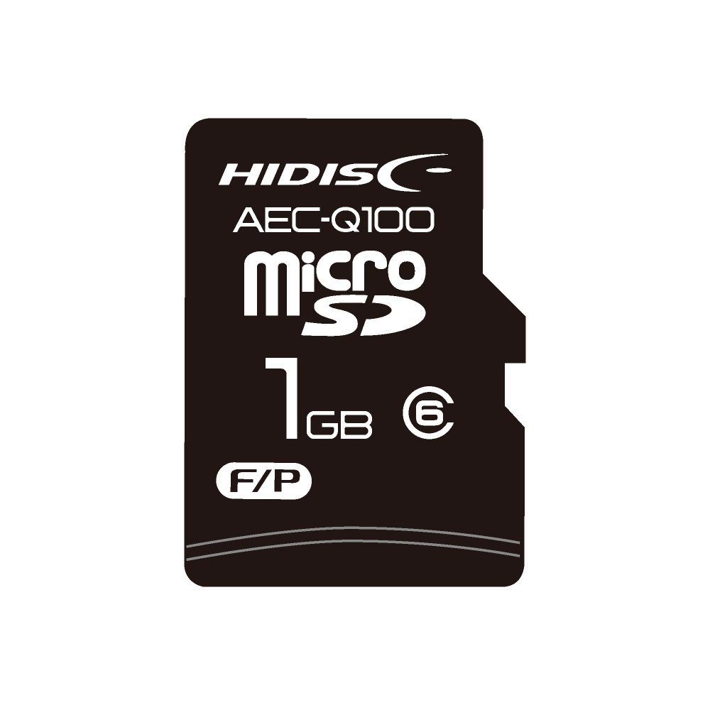 AEC-Q100対応 HIDISC 車載用途向けSLCチップ搭載 microSDカード 1GB