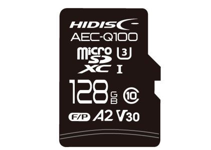 AEC-Q100対応 HIDISC 車載用途向けV30 U3スペック microSDXCカード 128GB