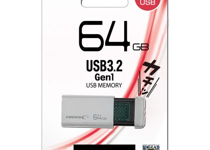 HIDISC USB3.2 Gen1 HIDISC　ノック式USB　64GB　HDUF140NC64G3 