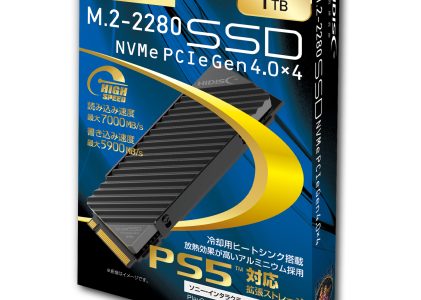 HIDISC Gaming Model SSD M.2-2280(NVMe) PCI Express4.0(x4)冷却用ヒートシンク搭載 HDM2P3X4N1T