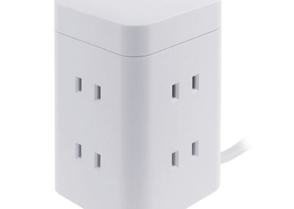HIDISCコンパクトタワー型電源タップ HD-AC6U3WH