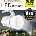 HIDISC いろんな乾電池で使えるLED懐中電灯　HD-MBFLWH　