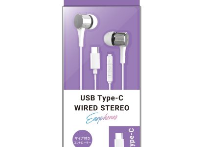 HIDISC Type-Cコネクタステレオ有線イヤホン ホワイト HD-WEHPC12WH