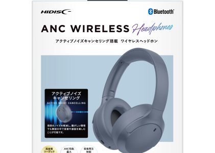 HIDISC アクティブノイズキャンセリング搭載　ワイヤレスヘッドホン　HDBTHPH615BL